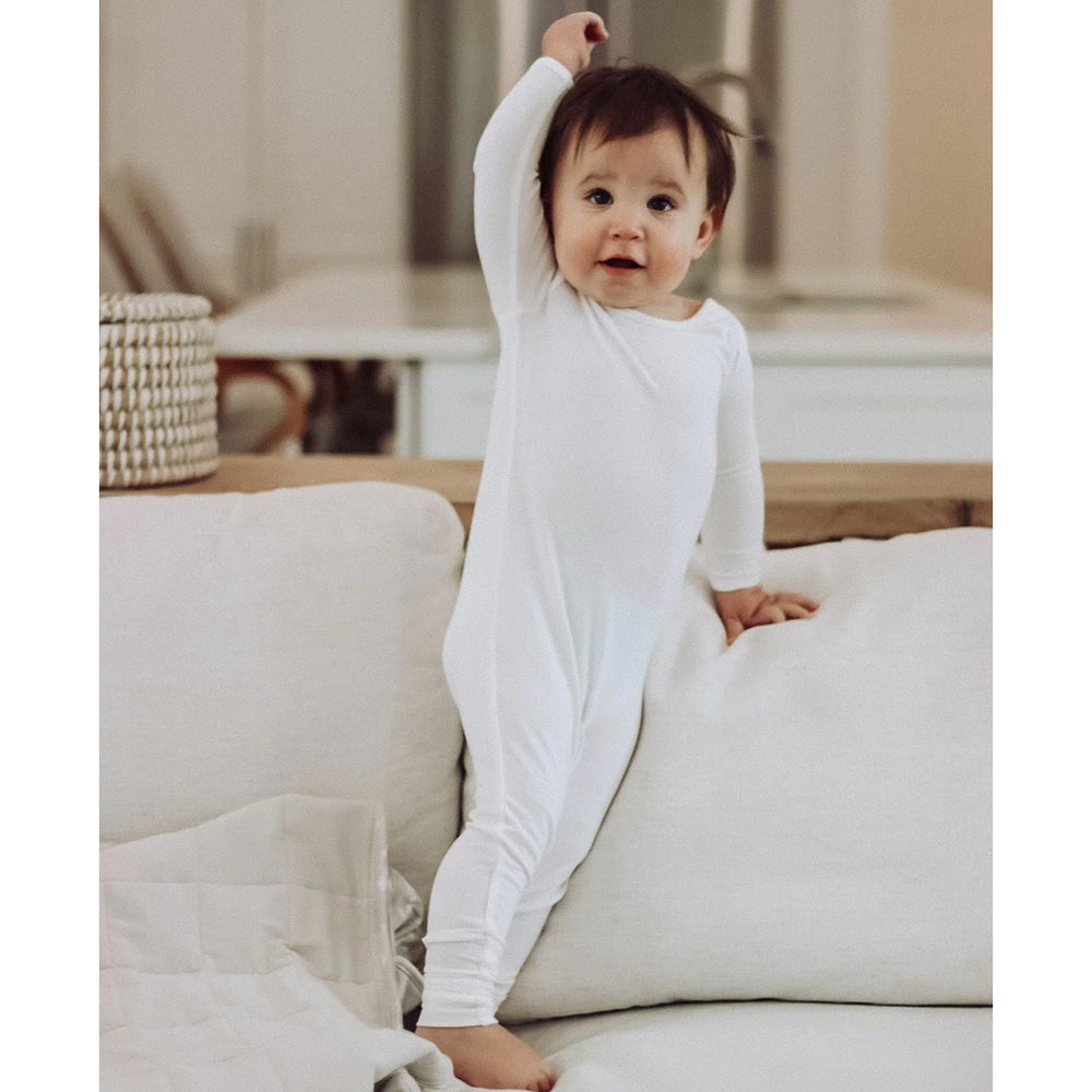 Undyed Convertible Romper Footie Pajama