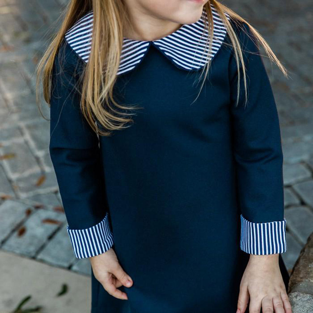 Navy Ponte Knit Dress