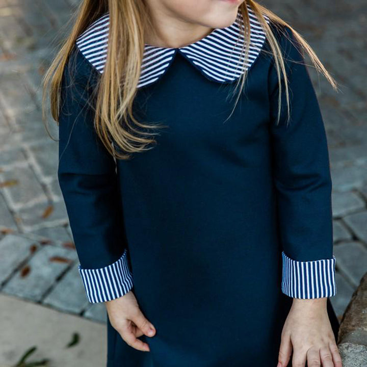 Navy Ponte Knit Dress