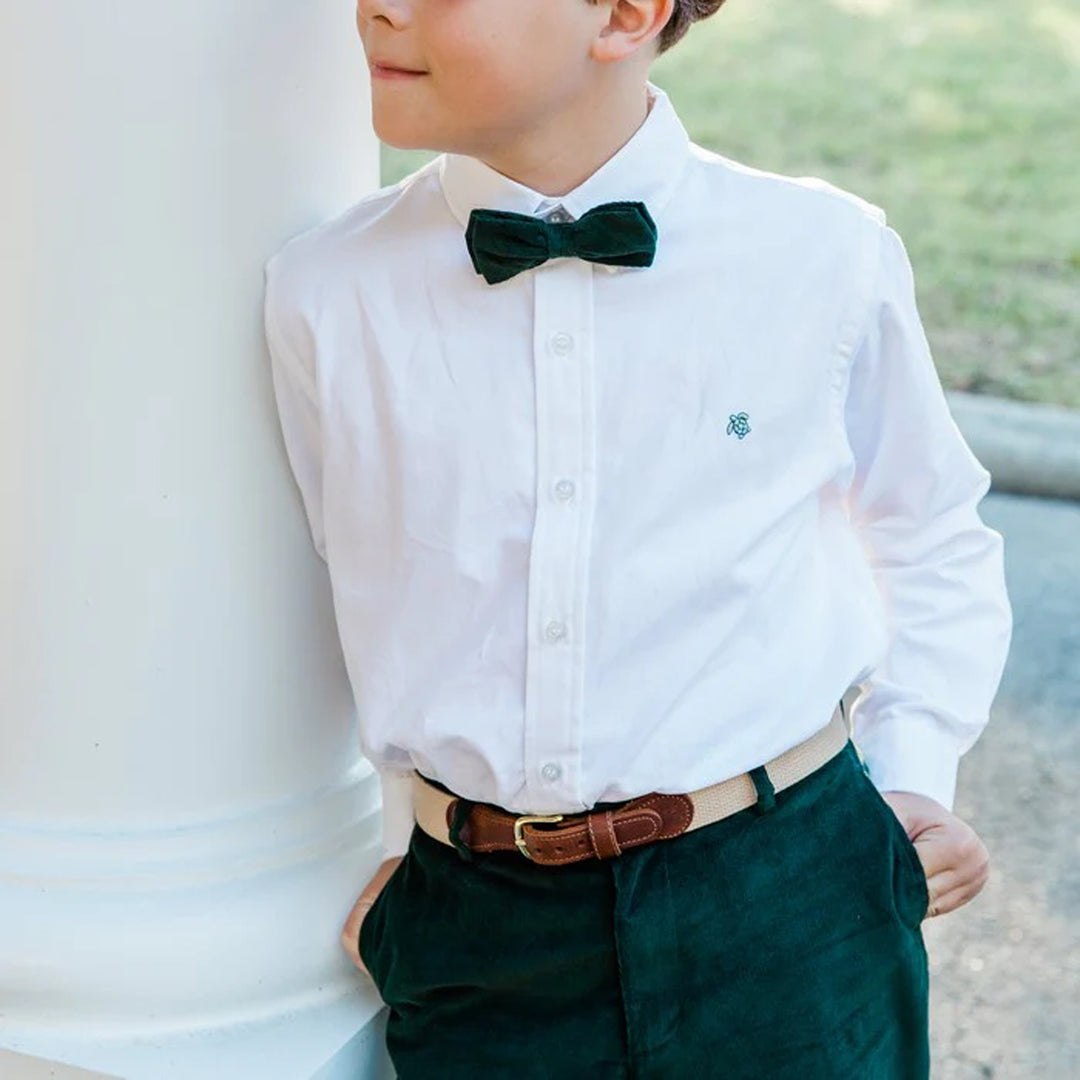 White Oxford Roscoe Button Down Shirt