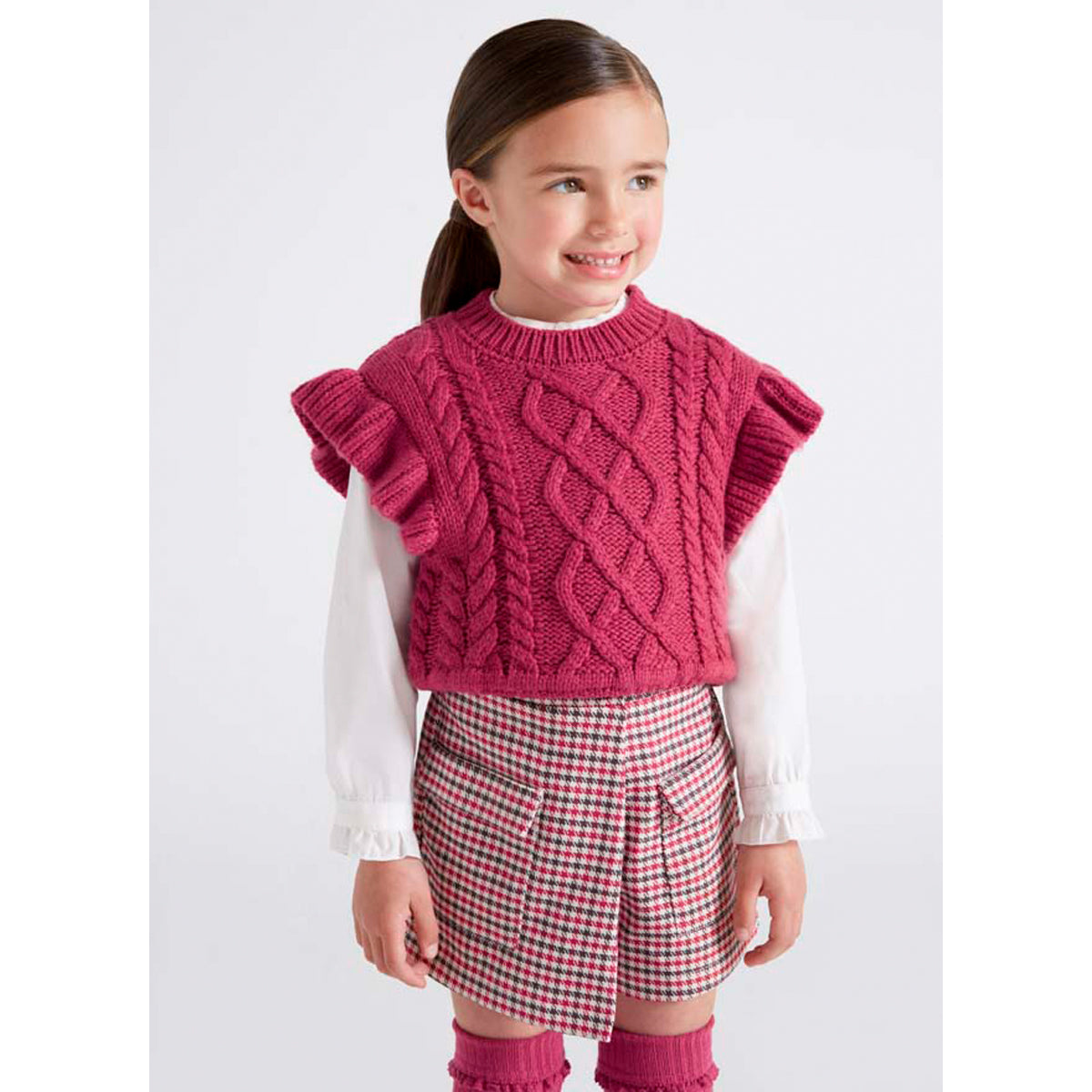 Raspberry Knit Vest