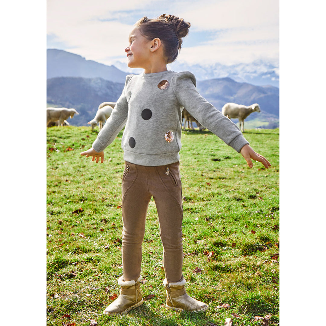 Taupe Pants With Zip Pockets