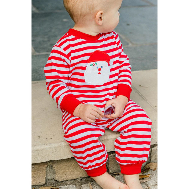 Santa Boys Knit Romper