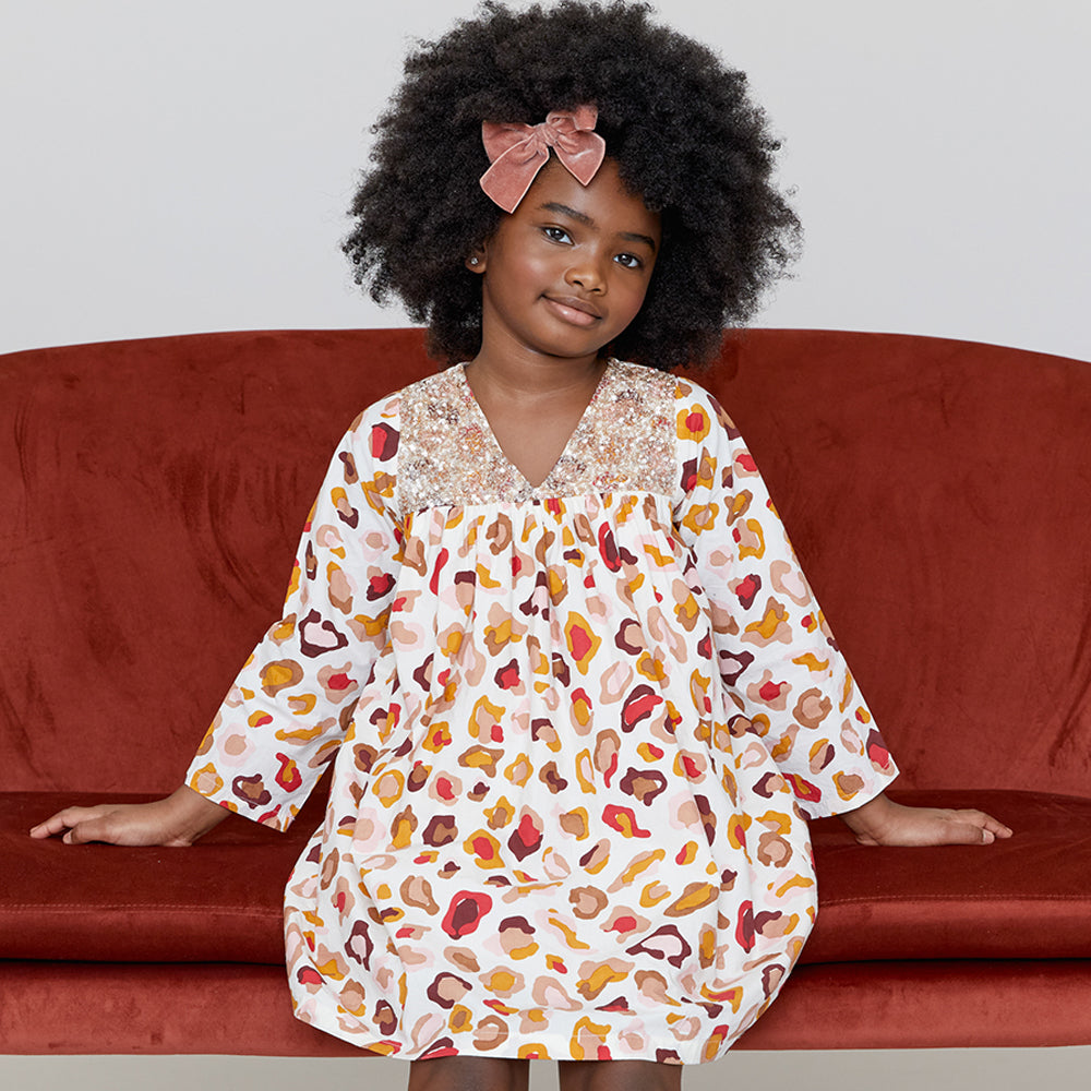 Multi Leopard Courtney Dress