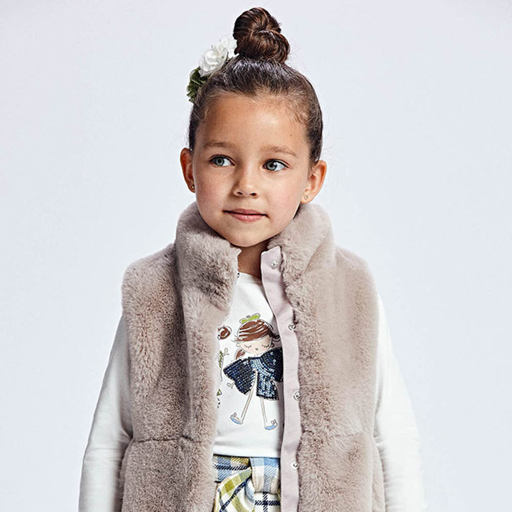 Taupe Fur Vest