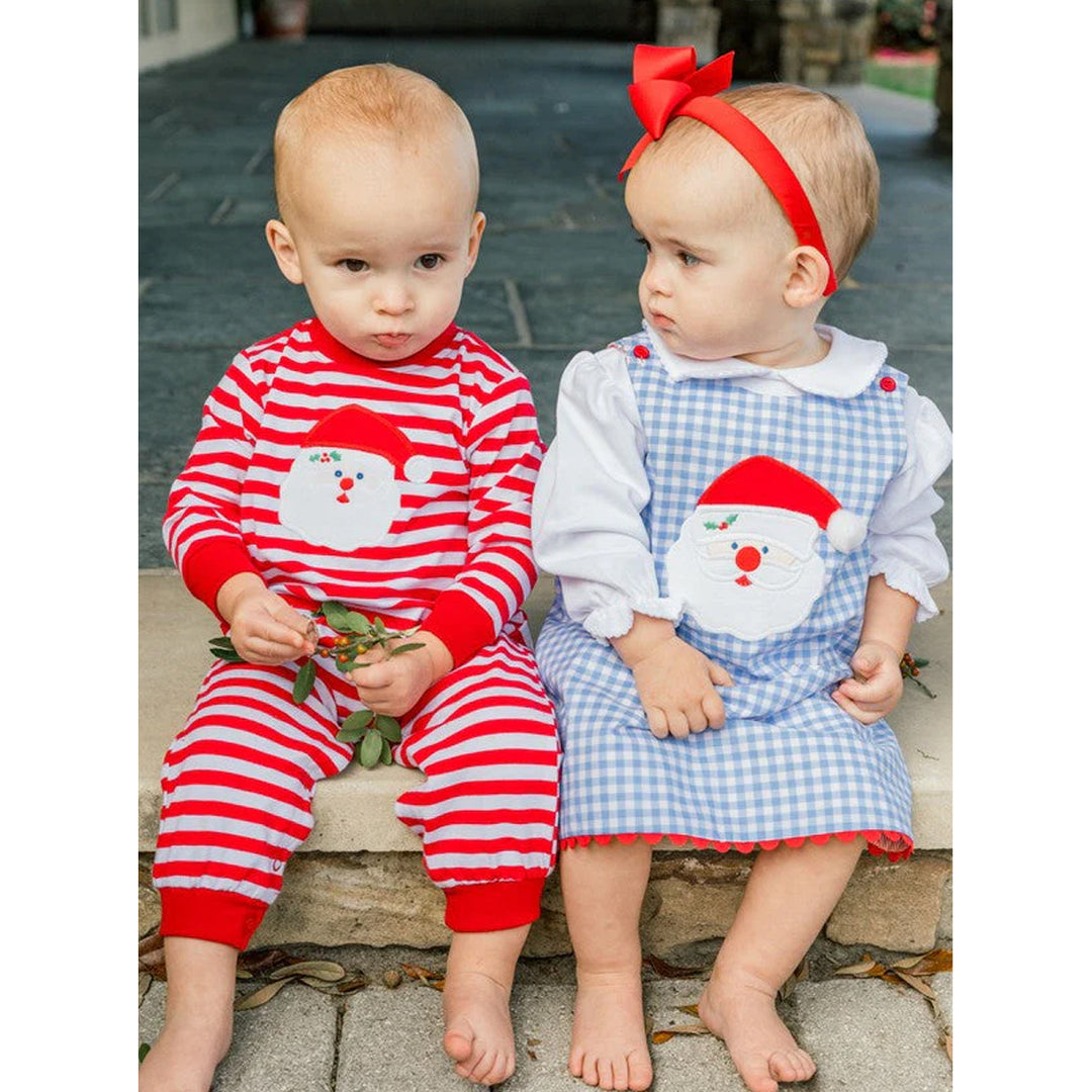 Santa Boys Knit Romper