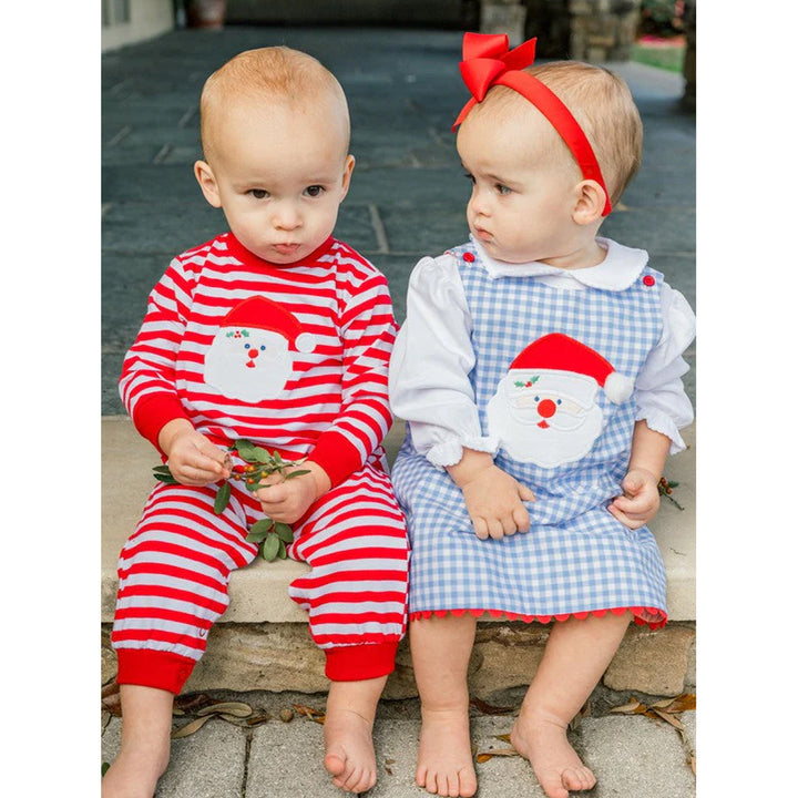 Santa Boys Knit Romper