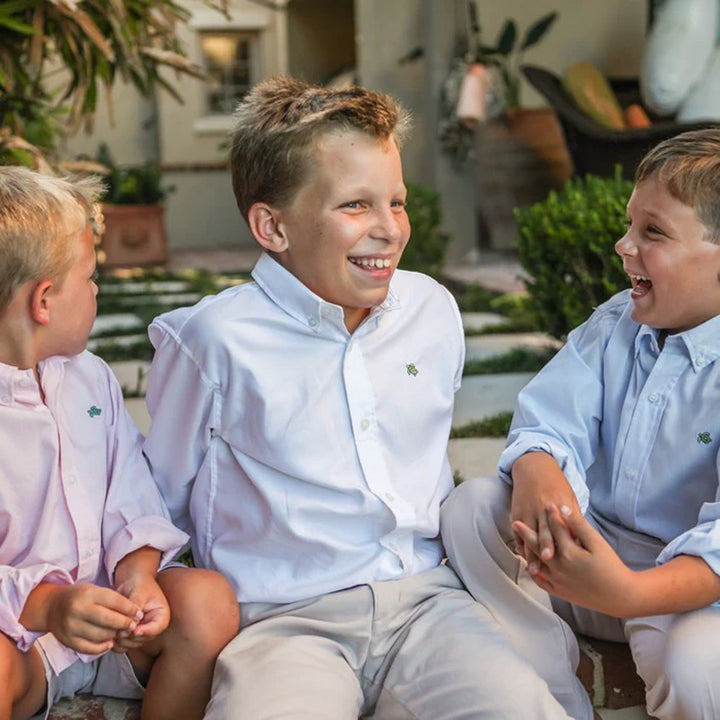 White Oxford Roscoe Button Down Shirt