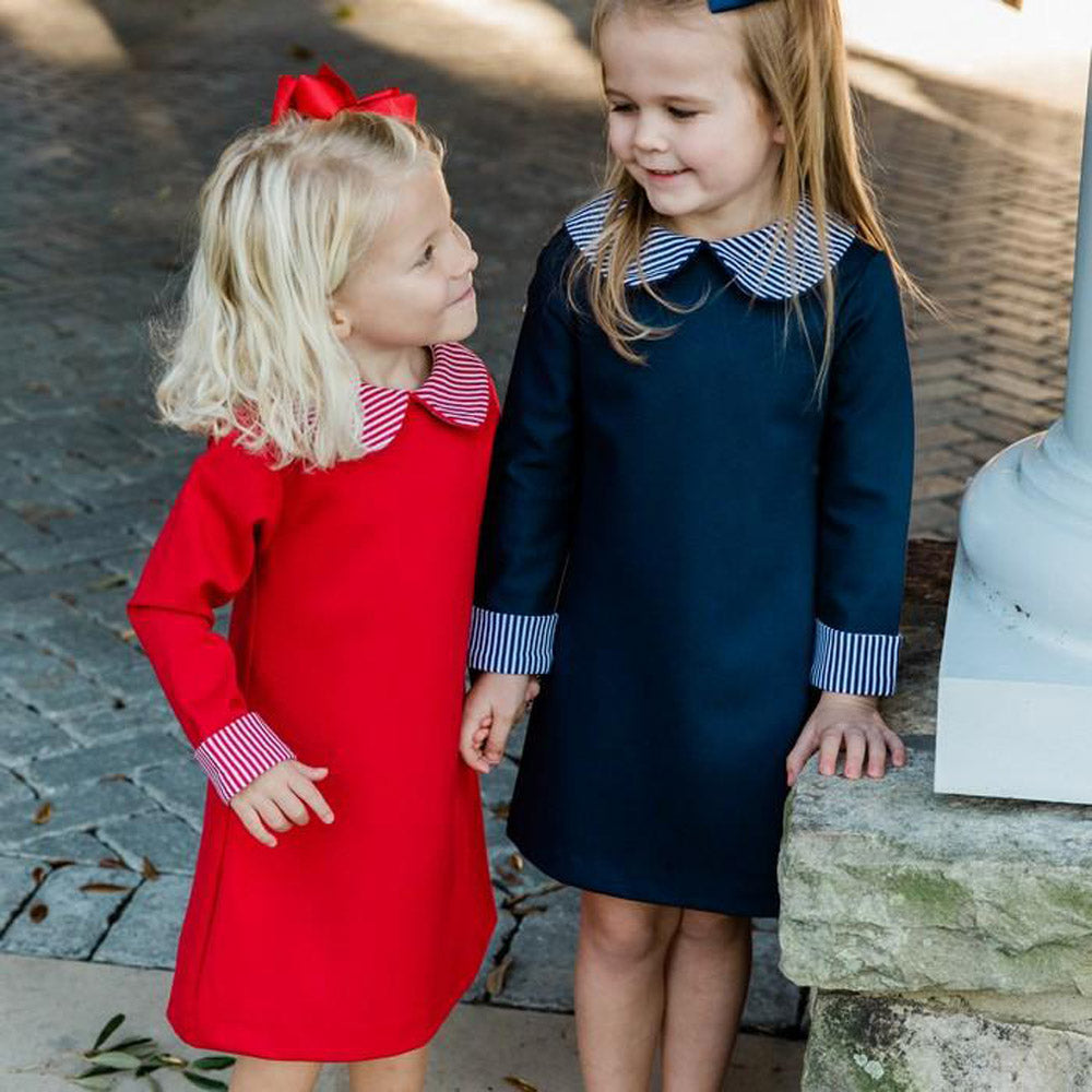 Navy Ponte Knit Dress