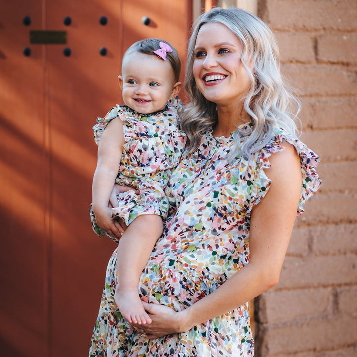 Watercolor Brush Womens Kalani Dress