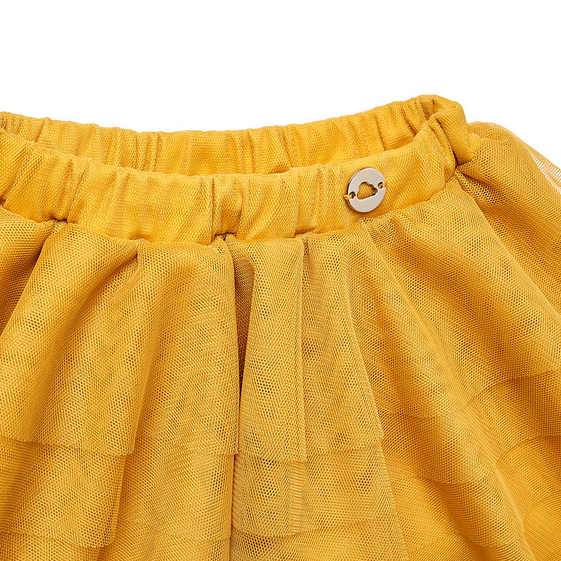 Mustard Tulle Skirt
