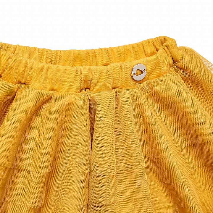 Mustard Tulle Skirt