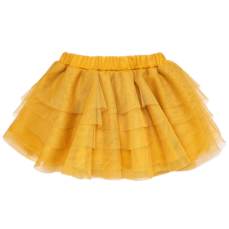 Mustard Tulle Skirt