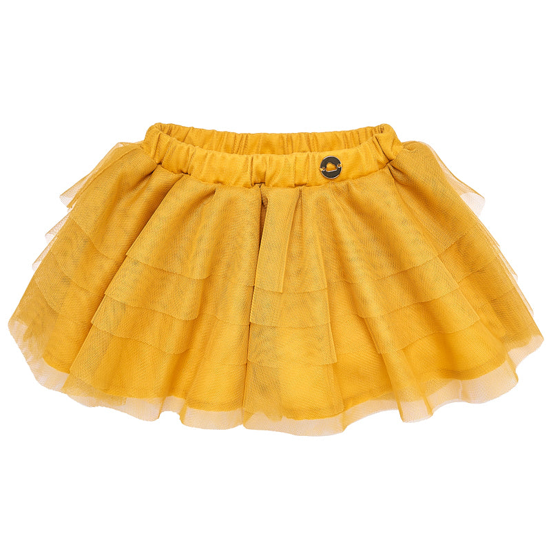 Mustard Tulle Skirt