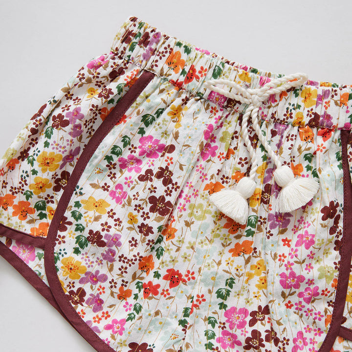 Multi Ditsy Floral Girls Millie Short