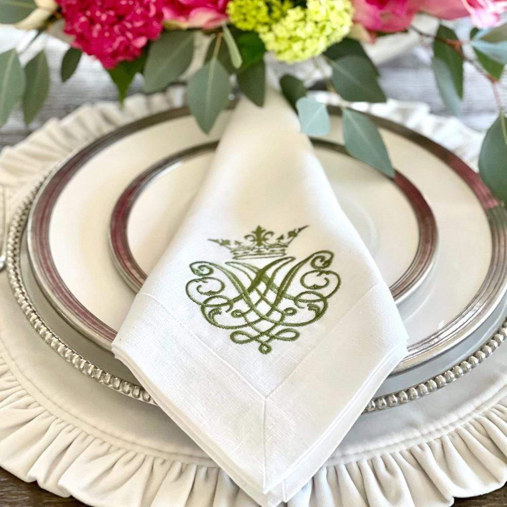 Green Crest Large Napkin