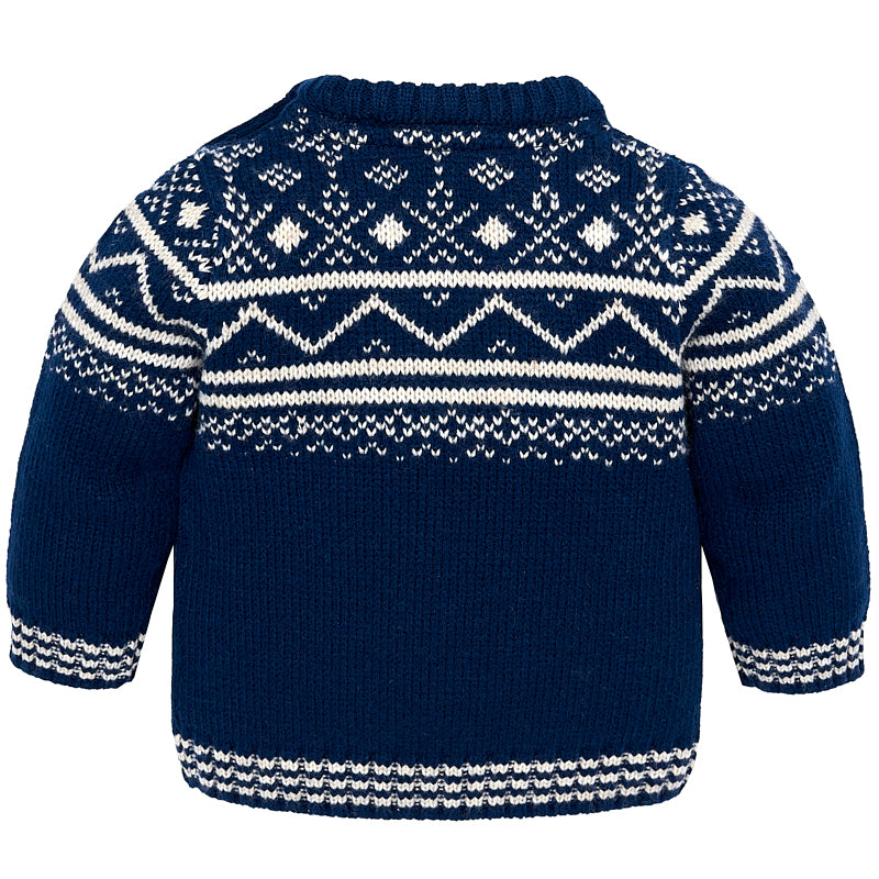 Jacquard Blue Fairisle Sweater