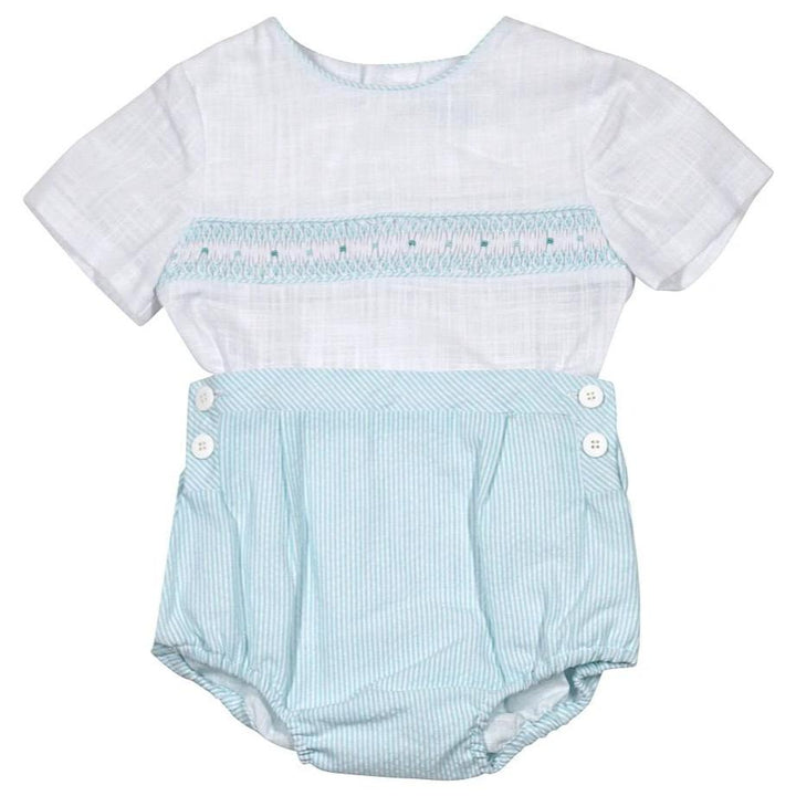 Mint Striped Boy Set