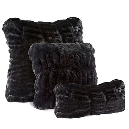 Onyx Mink Couture Collection Pillow