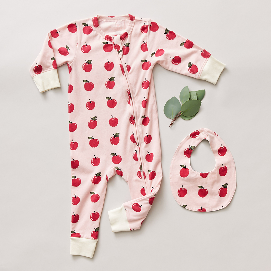 Strawberry Cream Apples Organic Romper