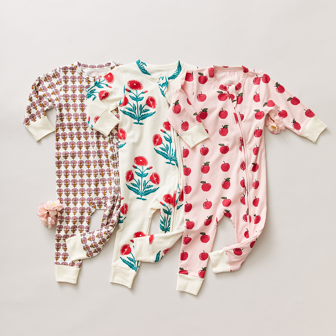 Strawberry Cream Apples Organic Romper