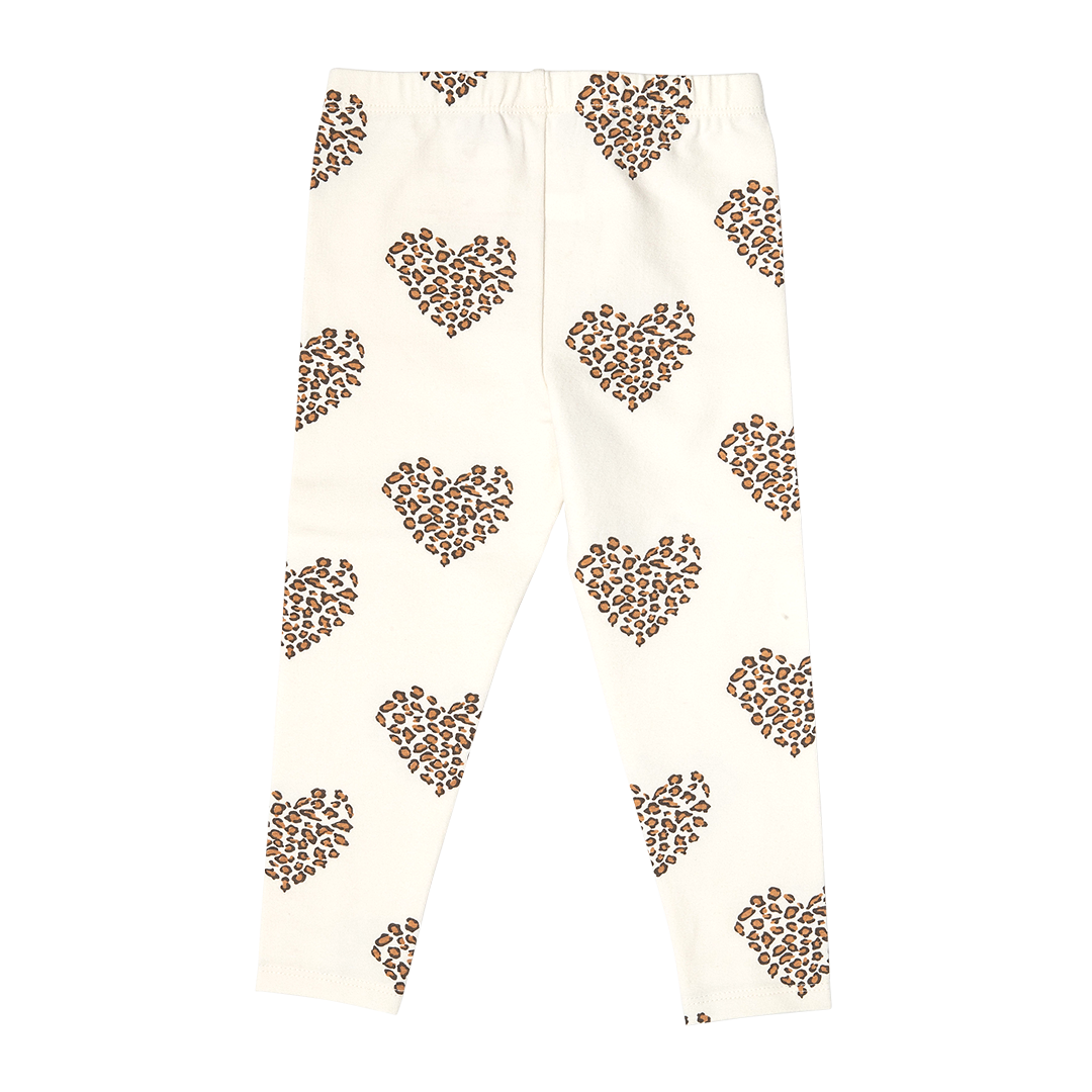 Leopard Heart Girls Organic Legging