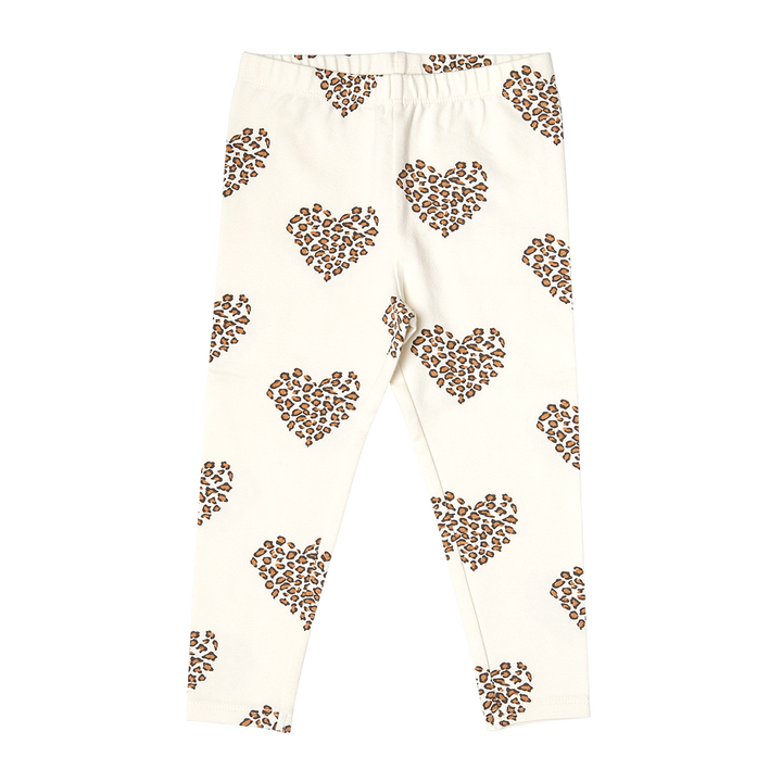 Leopard Heart Girls Organic Legging