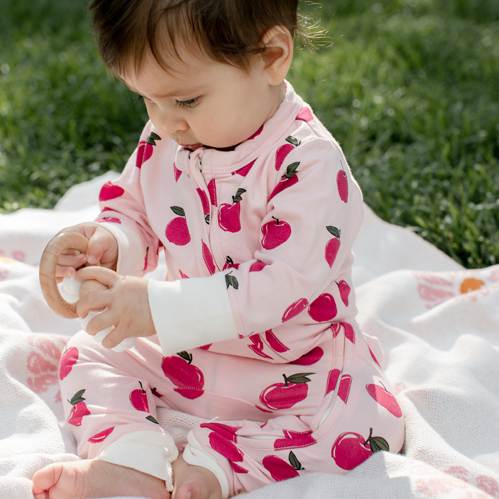Strawberry Cream Apples Organic Romper