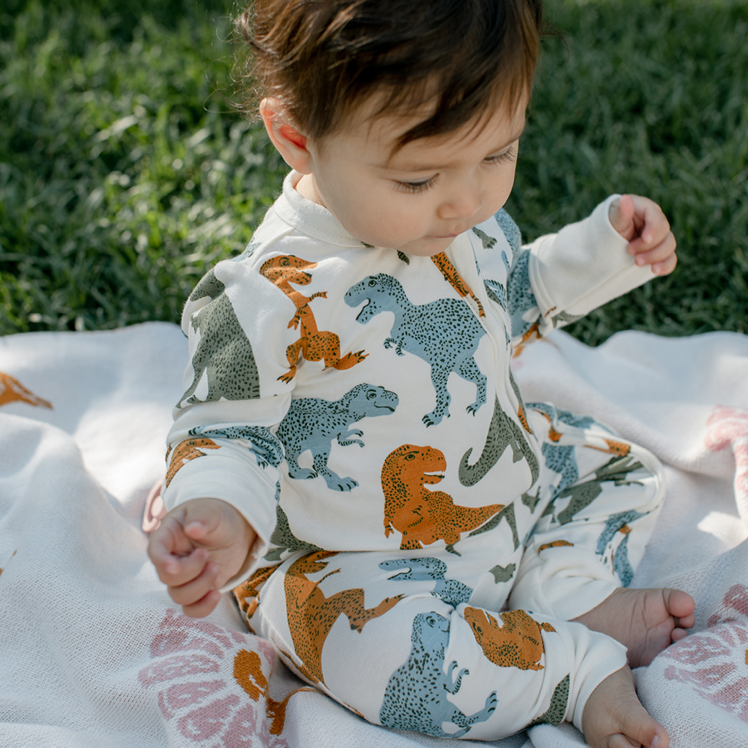 Unisex T-Rex Organic Romper