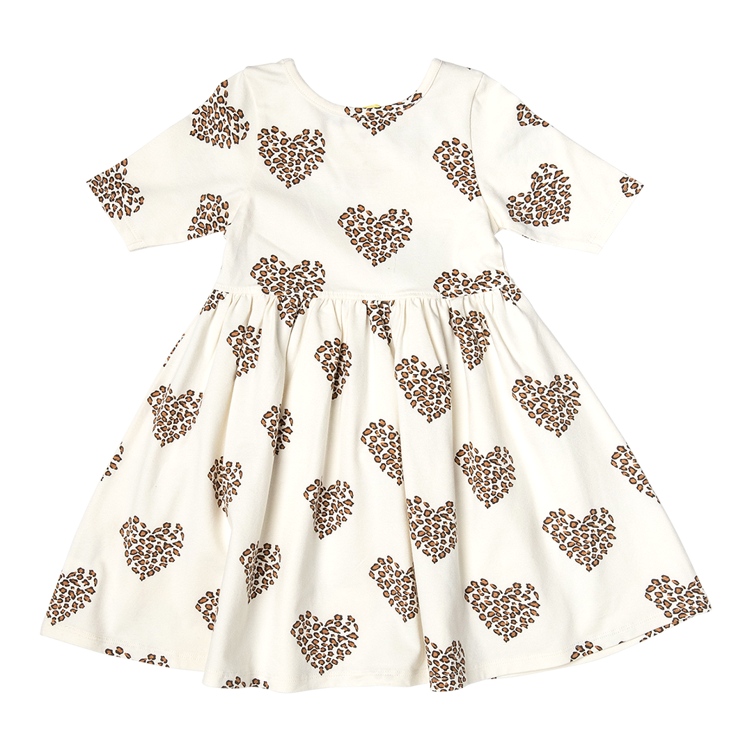 Leopard Heart Girls Organic Steph Dress