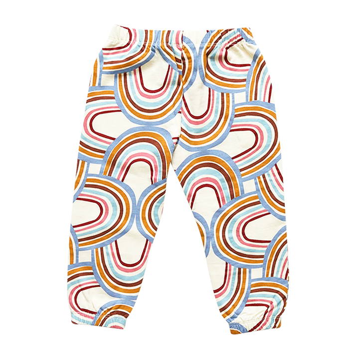 Antique White Rainbows Organic Sweatpants