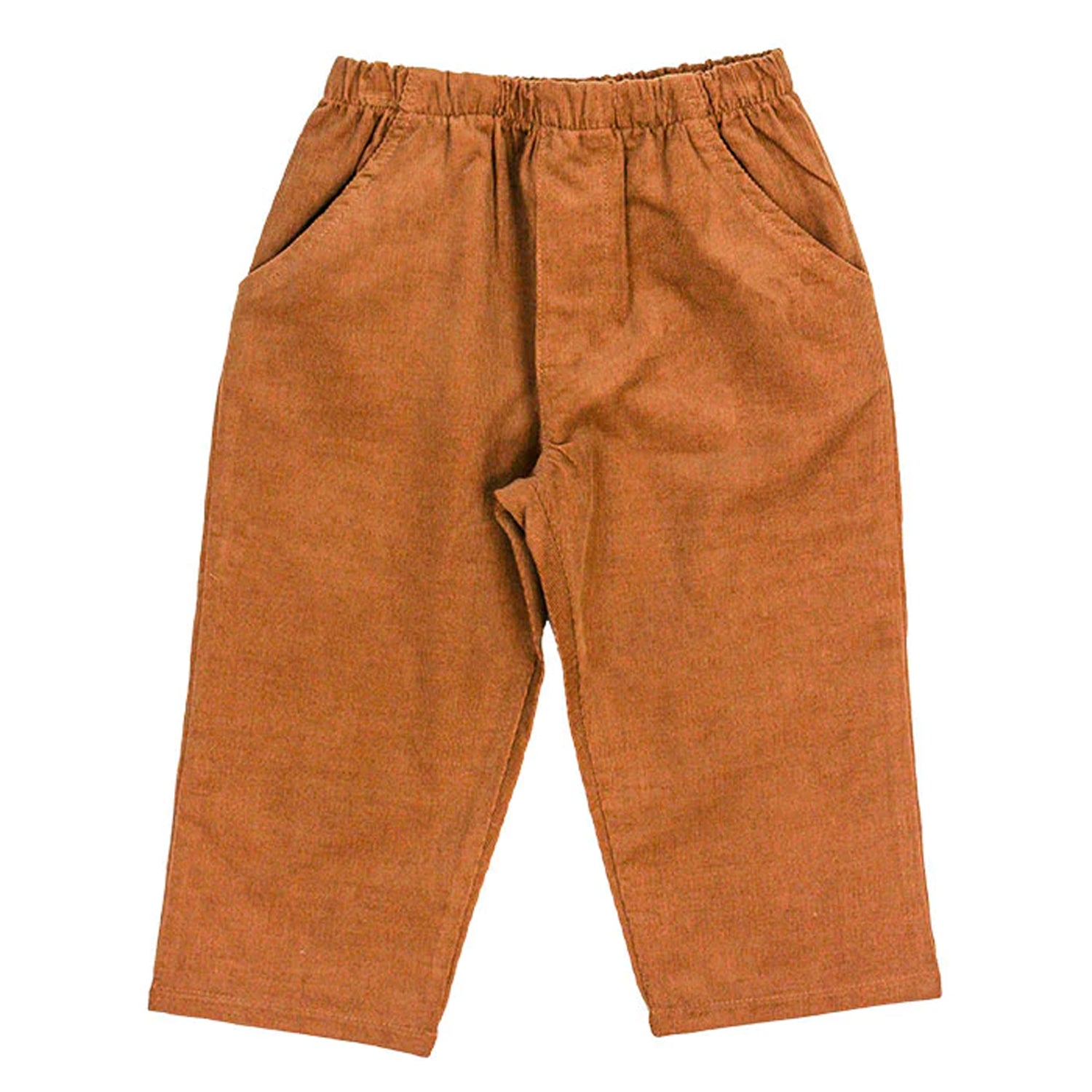 Chocolate Brown Corduroy Elastic Pant