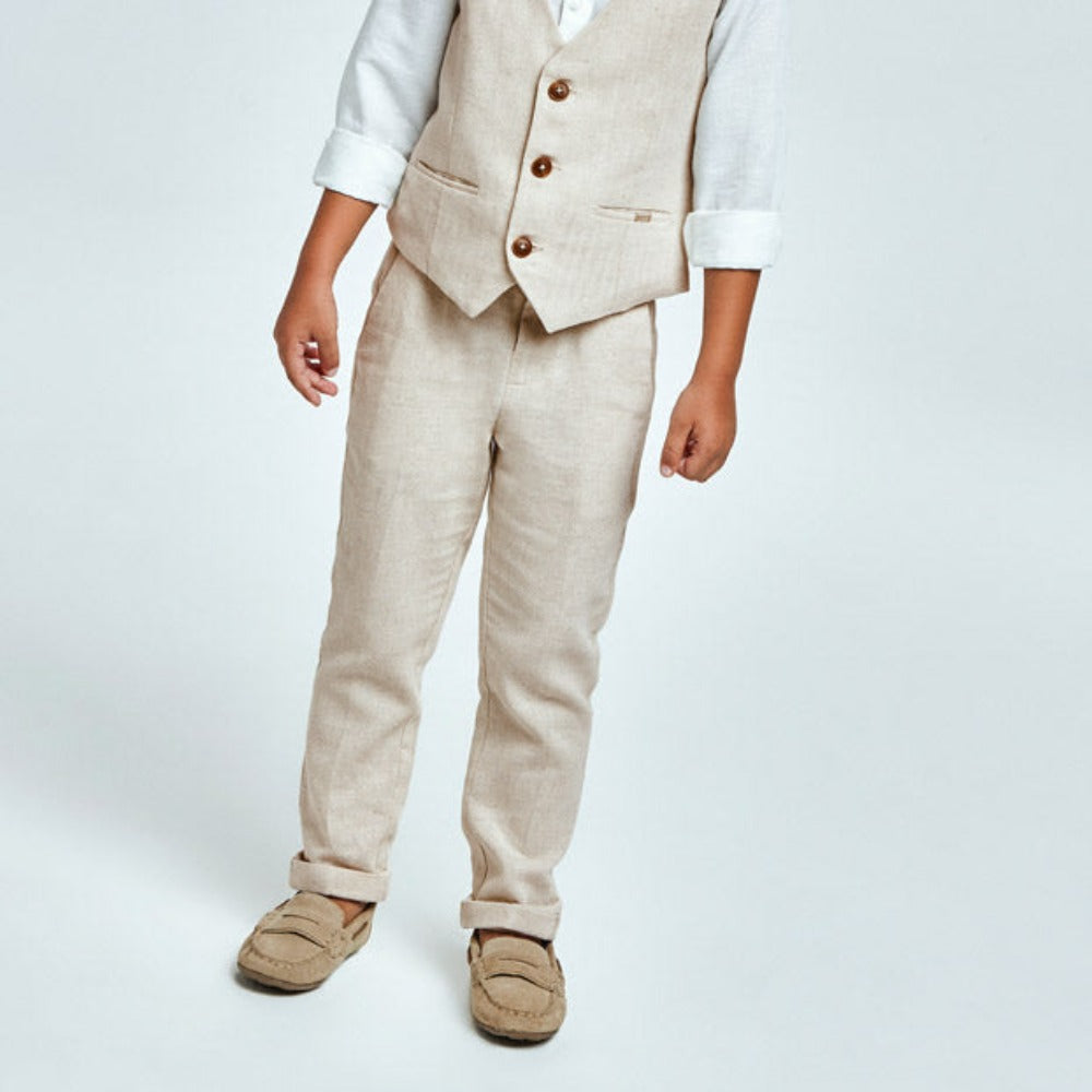 Oat Linen Chino Dress Pant