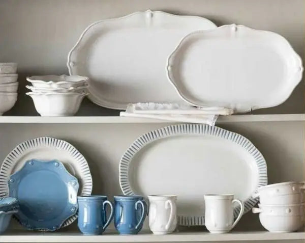 Berry & Thread Whitewash 19" Platter