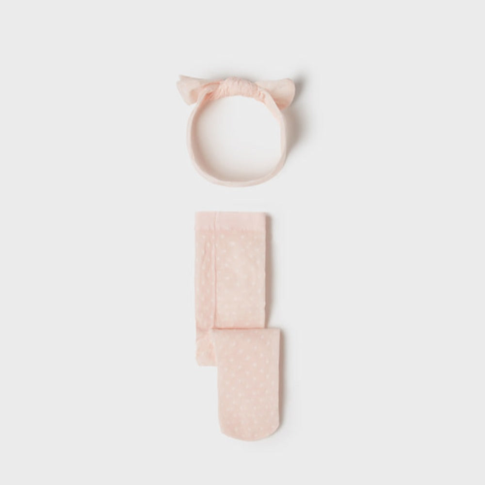 Baby Rose Tights & Headband Set