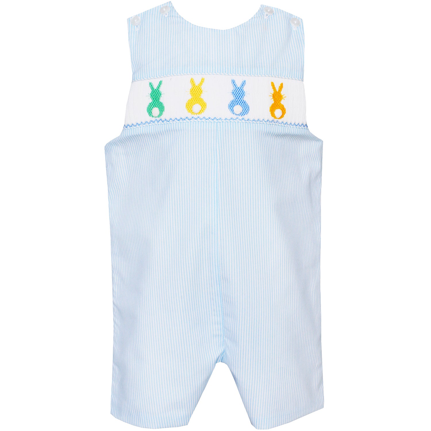 Light Blue Cottontails Smocked John John