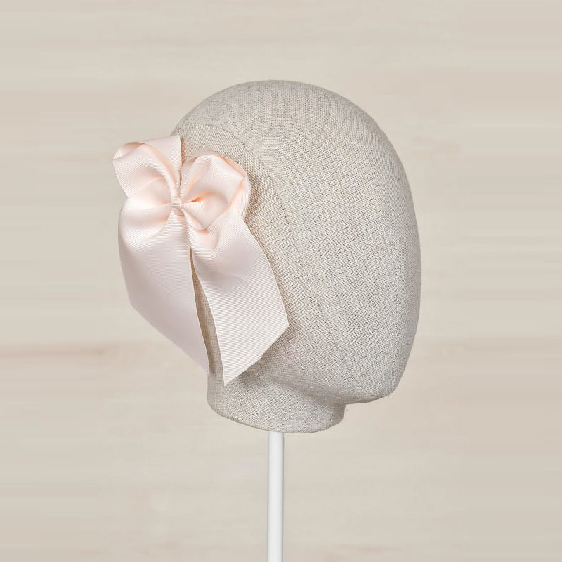 Peach Bow Hair Clip