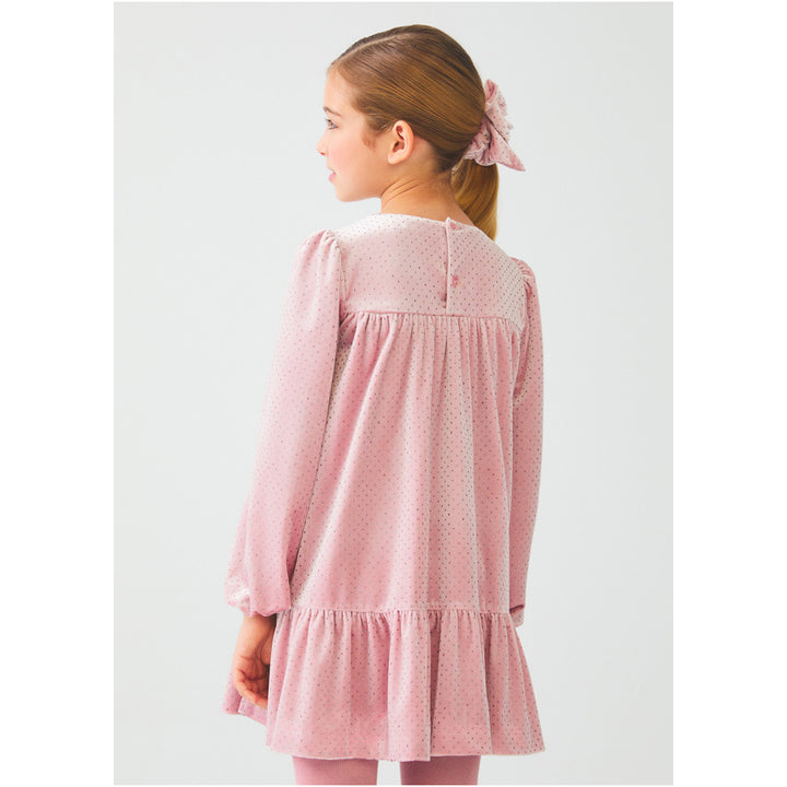 Pink Glitter Velvet Dress
