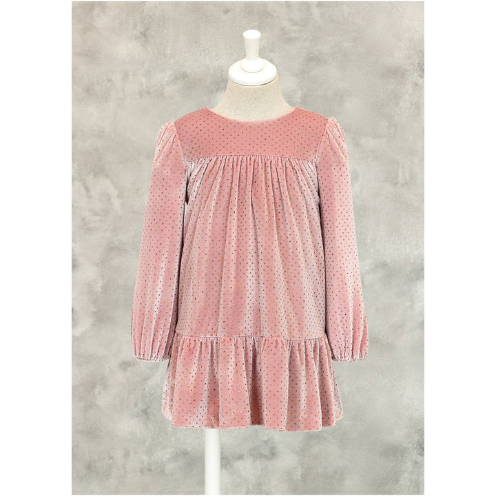 Pink Glitter Velvet Dress