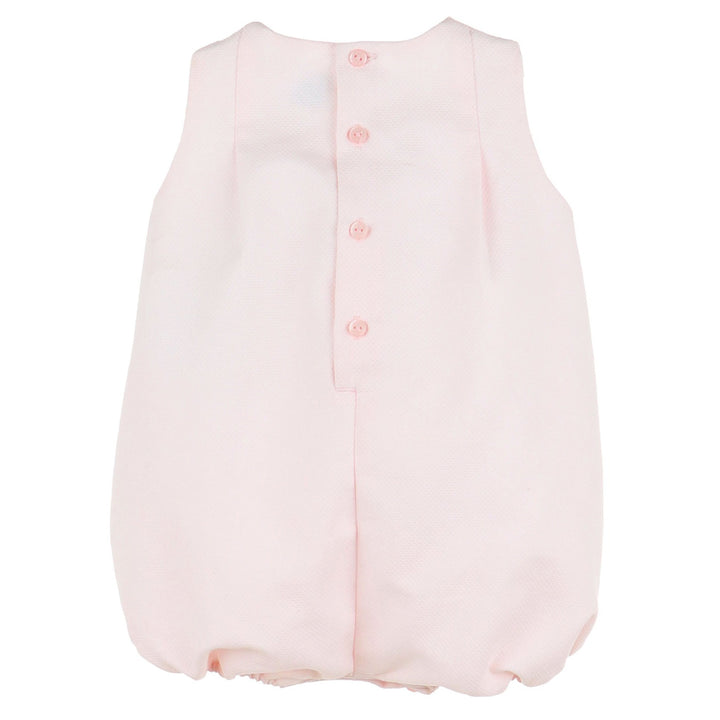Pink Bib Lace Bubble & Bonnet