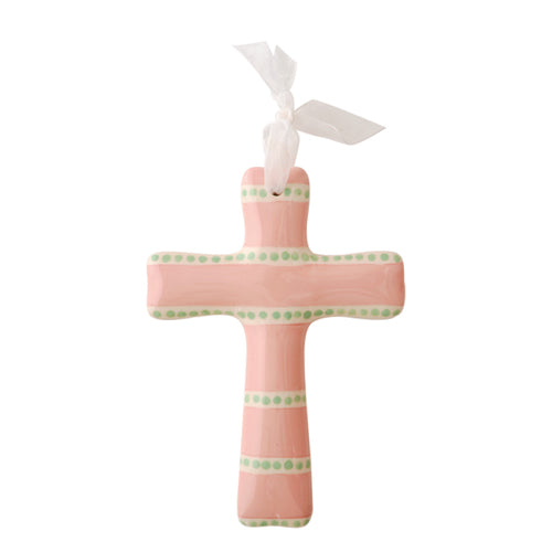 Pink Hand Painted Cross