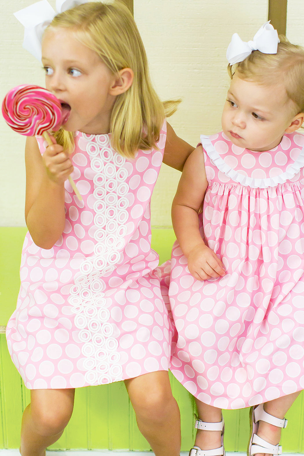 Bubblegum Dot A-Line Dress