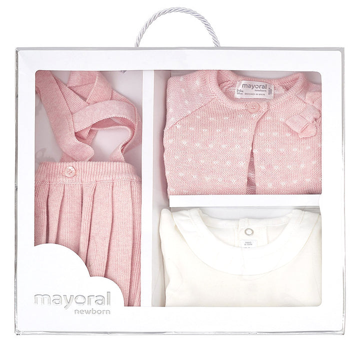 Pink 4 Piece Knitted Skirt Set