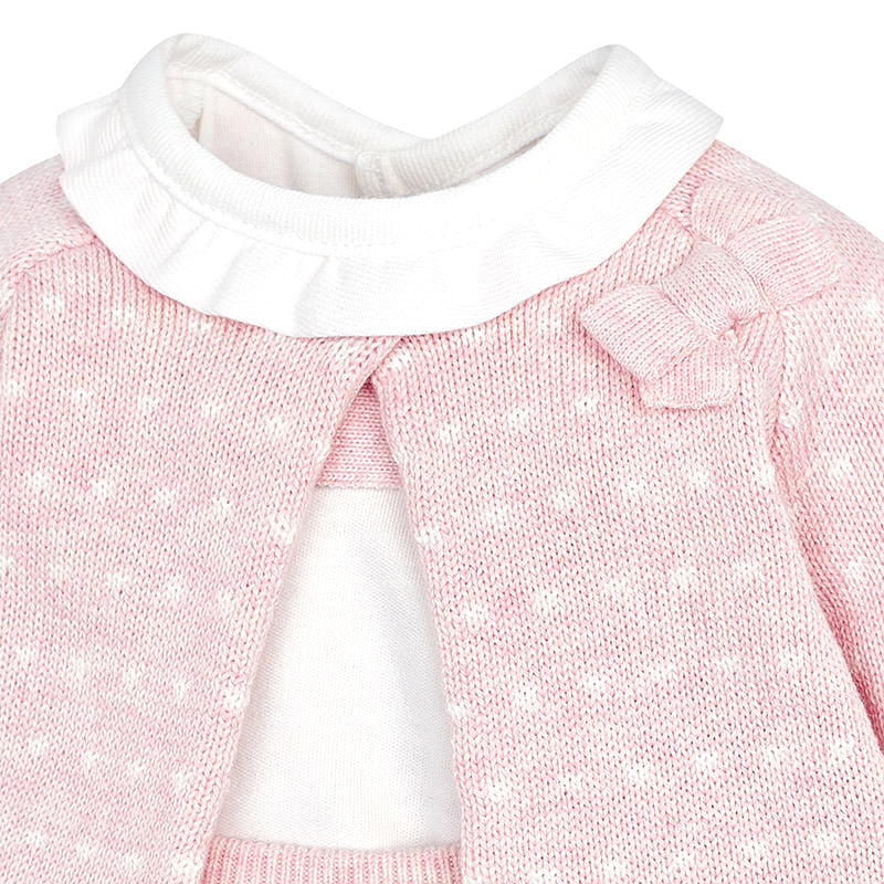 Pink 4 Piece Knitted Skirt Set