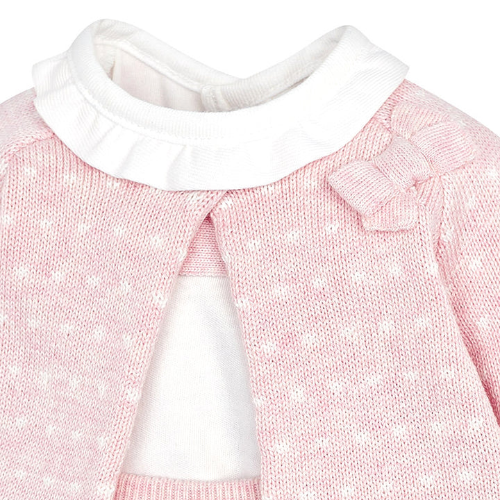 Pink 4 Piece Knitted Skirt Set