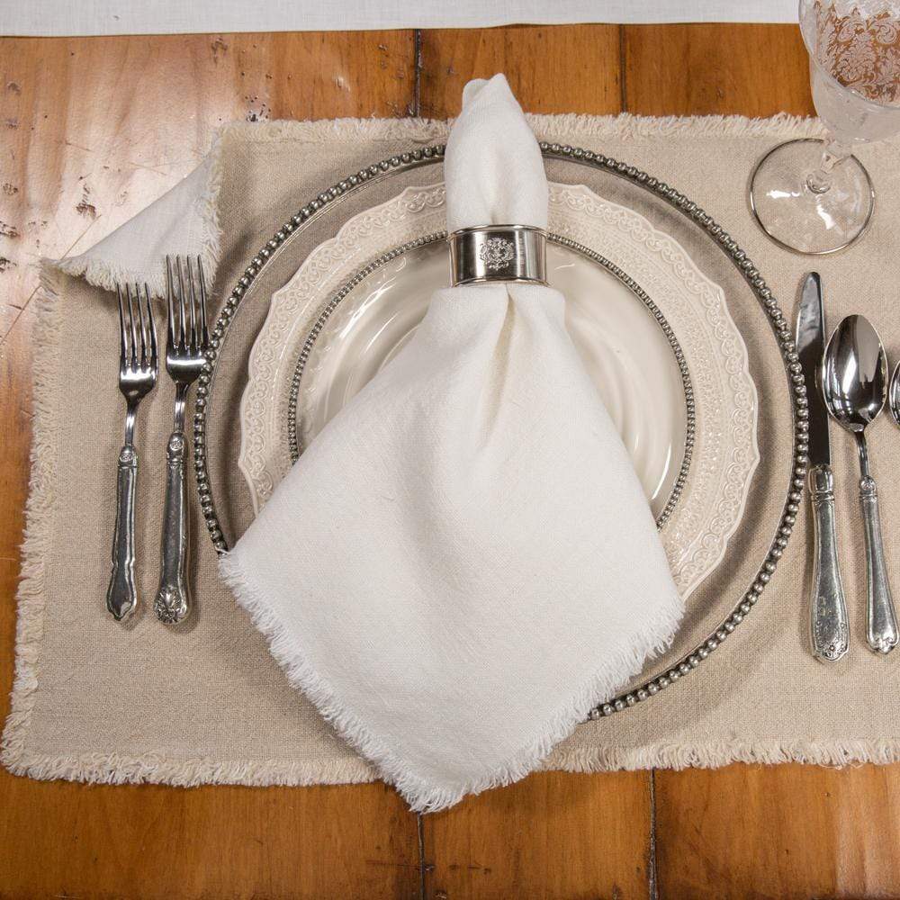 Natural & Off White Provence Reversible Placemat