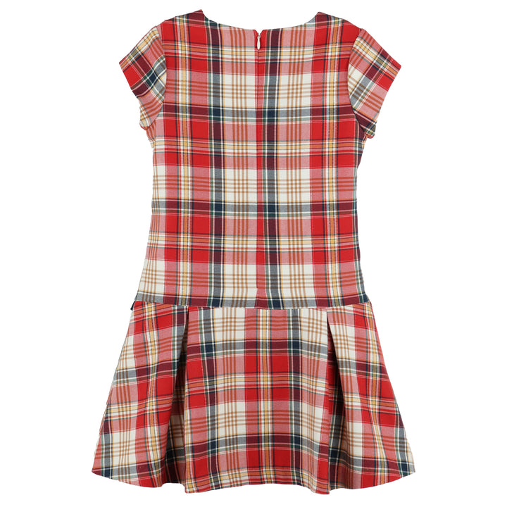 Red Tartan Plaid Dropwaist Dress