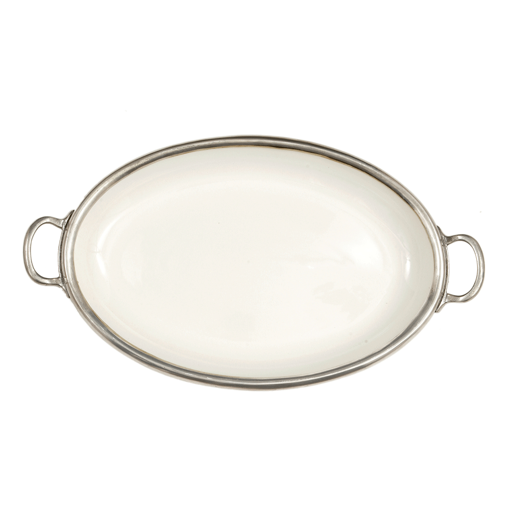 Tuscan Oval Tray with Handles