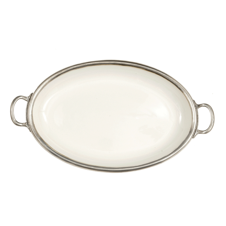 Tuscan Oval Tray with Handles