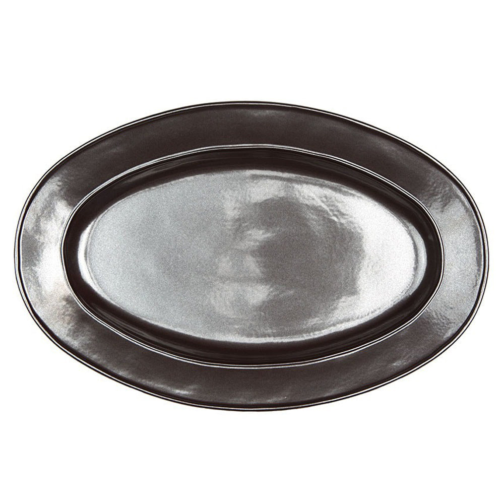 Pewter Stoneware 15" Oval Platter 